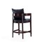 Manhattan Comfort Ritz Counter Stool in Black and Dark Walnut, PK2 2-CS006-BK - alternate 3